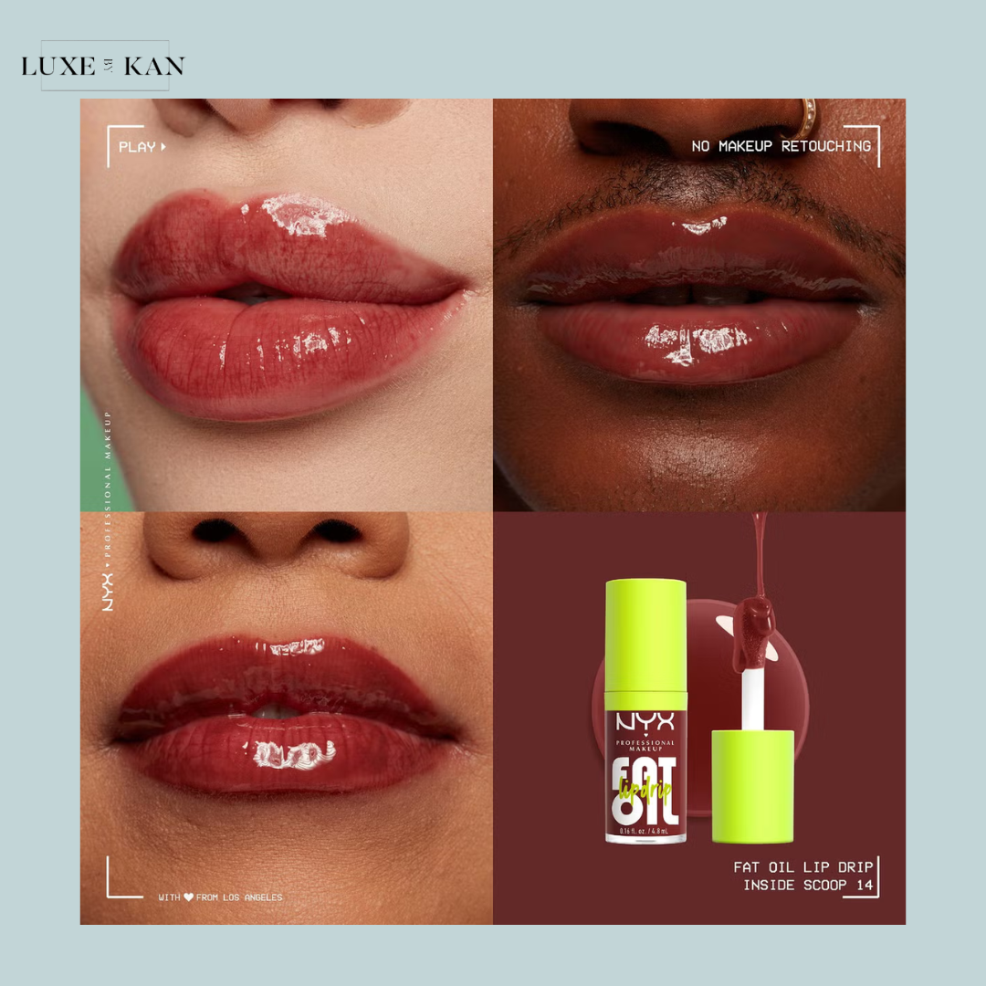 NYX Professional Makeup Fat Oil Lip Drip 12H Hydration Non-Sticky Finish Lip Gloss 4.8ml (Various Shades)
