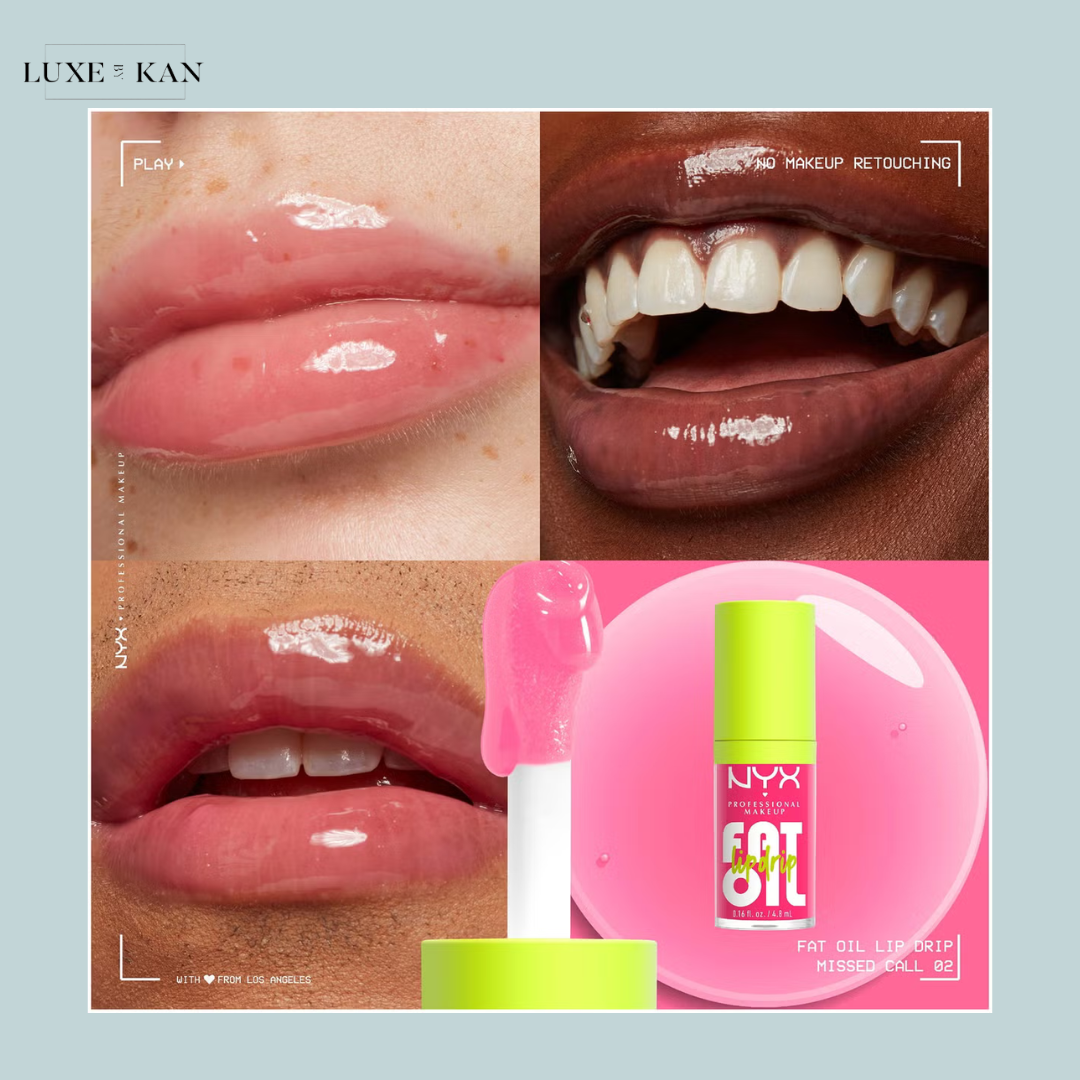 NYX Professional Makeup Fat Oil Lip Drip 12H Hydration Non-Sticky Finish Lip Gloss 4.8ml (Various Shades)