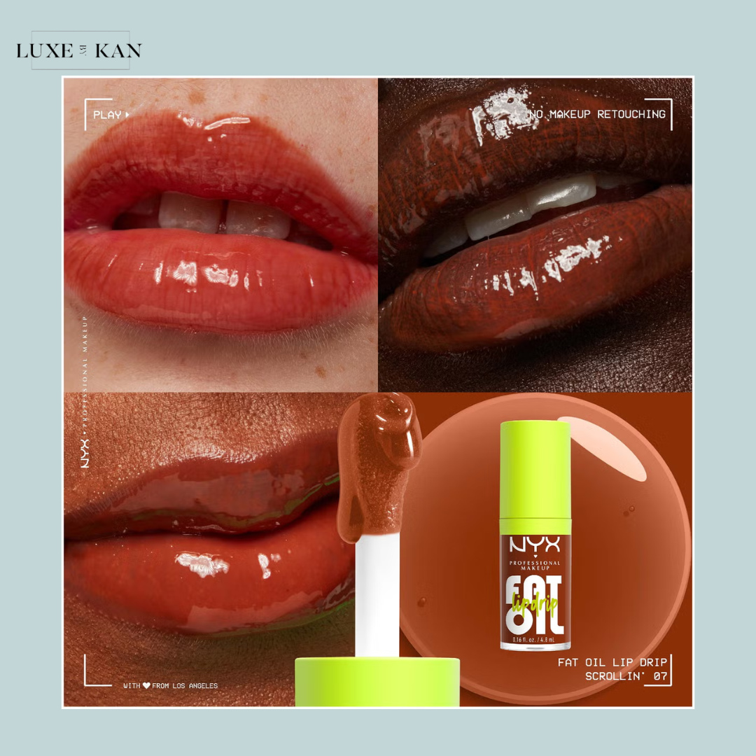 NYX Professional Makeup Fat Oil Lip Drip 12H Hydration Non-Sticky Finish Lip Gloss 4.8ml (Various Shades)