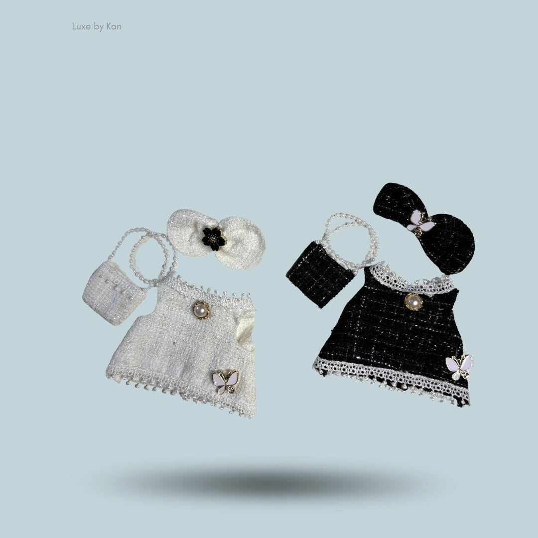 PopMart Labubu Doll Tweed Elegance Outfit - 3 Piece Set
