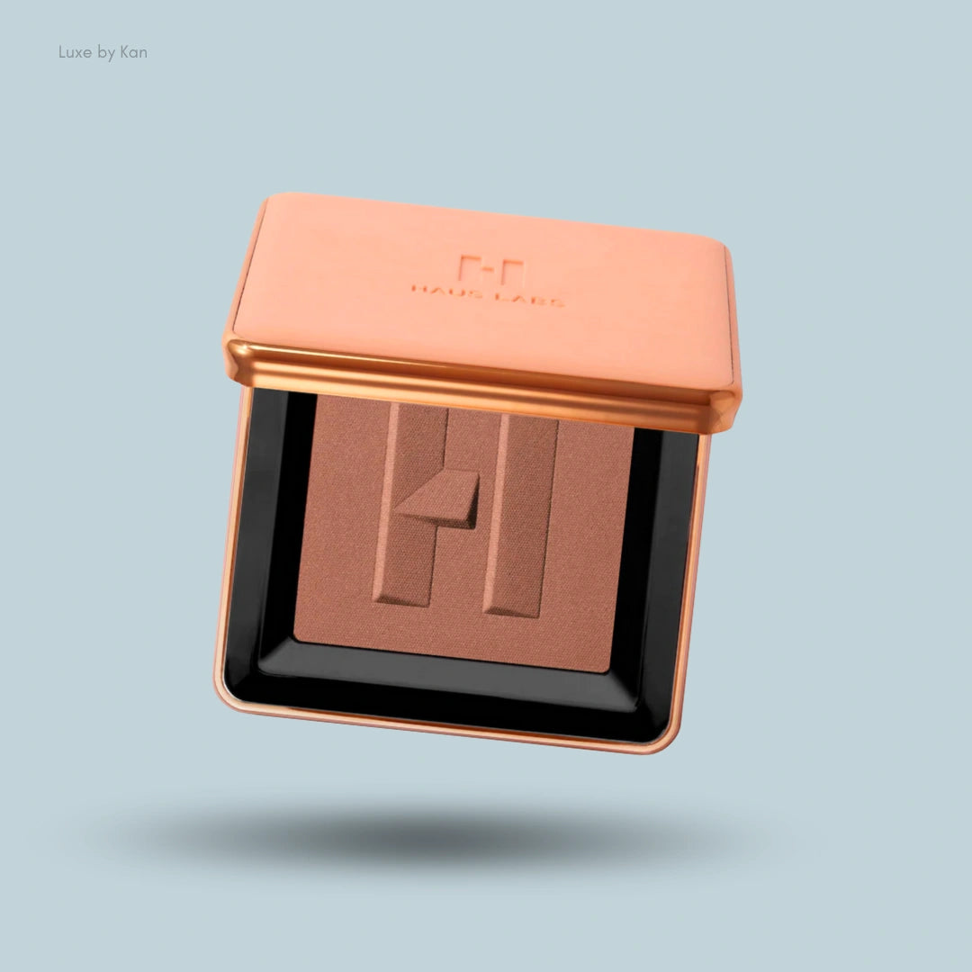 HAUS LABS Power Sculpt Velvet Bronzer مع زهرة العطاس المخمرة