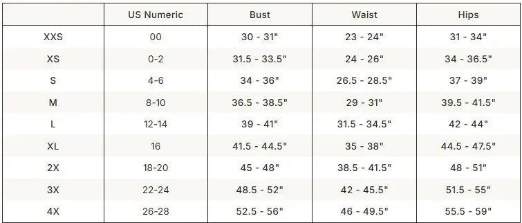 SKIMS Sheer Knit Ruffle Mini Skirt size guide chart with measurements