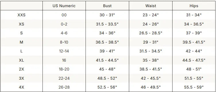 SKIMS Sheer Knit Cardigan size guide chart with measurements
