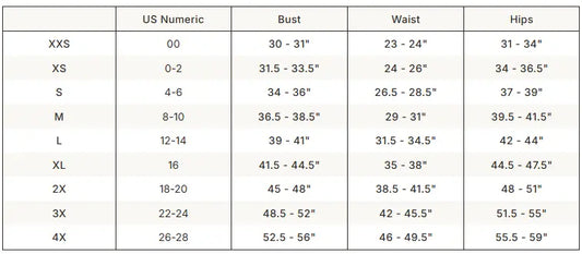 SKIMS Worn In Jersey Relaxed T-Shirt size guide chart with measurements