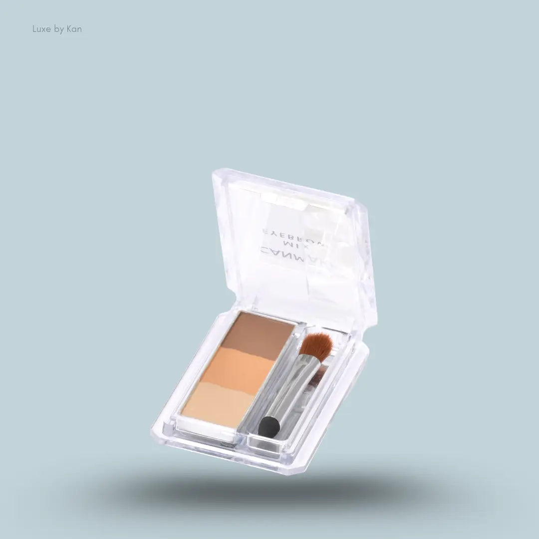 Canmake Mix Eyebrow in 06 Honey Brown, open brow powder palette compact