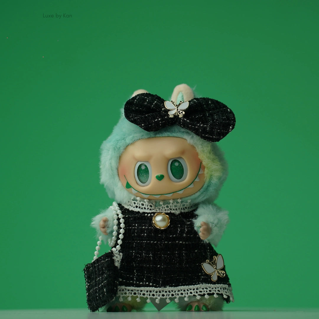 PopMart Labubu Doll Tweed Elegance Outfit - 3 Piece Set