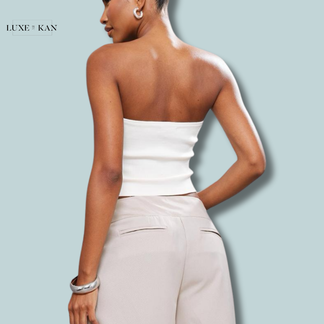 PRETTYLITTLETHING Cream Bandage Structured Panelled Hook & Eye Corset