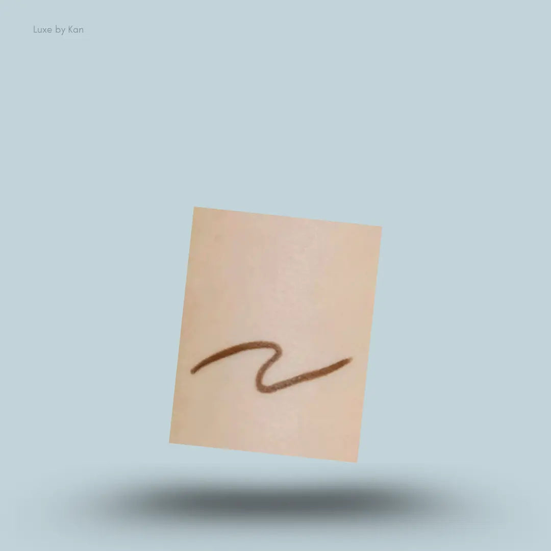 Canmake Creamy Touch Liner in 02 Medium Brown swatch, soft medium brown line