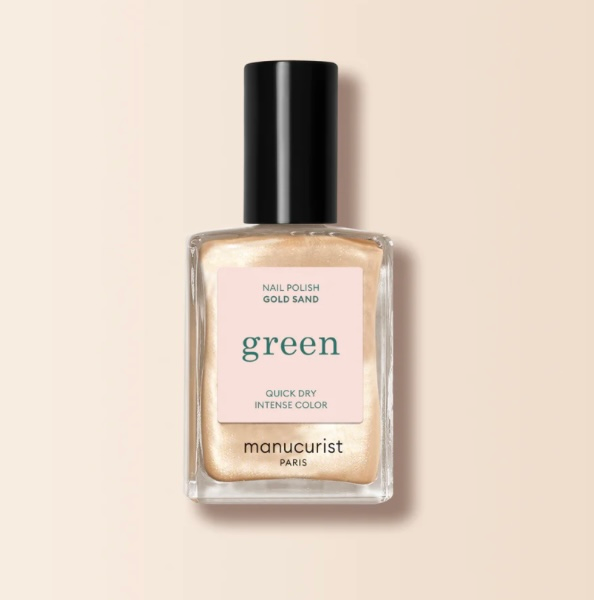 طلاء أظافر مانيكير باريس باللون الذهبي الرملي