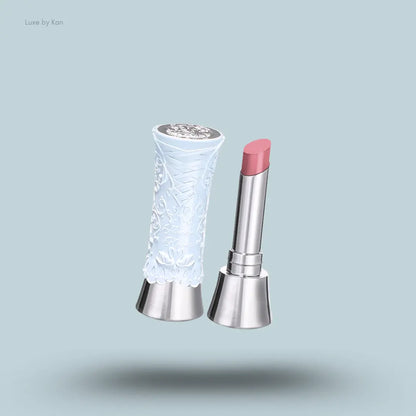 Flower Knows Swan Ballet Shine Lipstick in B04 Silver Moon, nude pink in swan ballet case