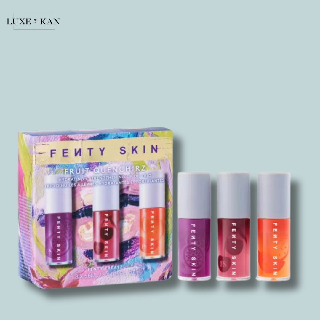 FENTY BEAUTY
Fruit Quenchrz Lip Oil Trio set