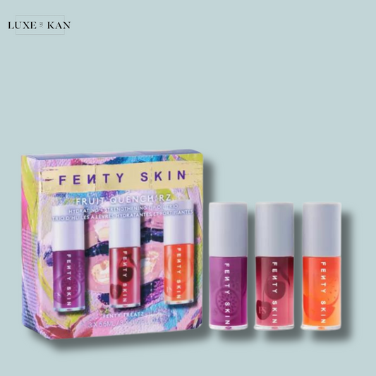 FENTY BEAUTY
Fruit Quenchrz Lip Oil Trio set