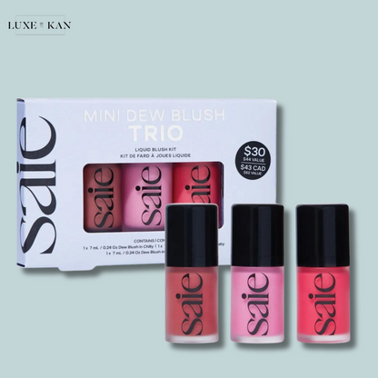 SAIE Mini Dew Blush Trio