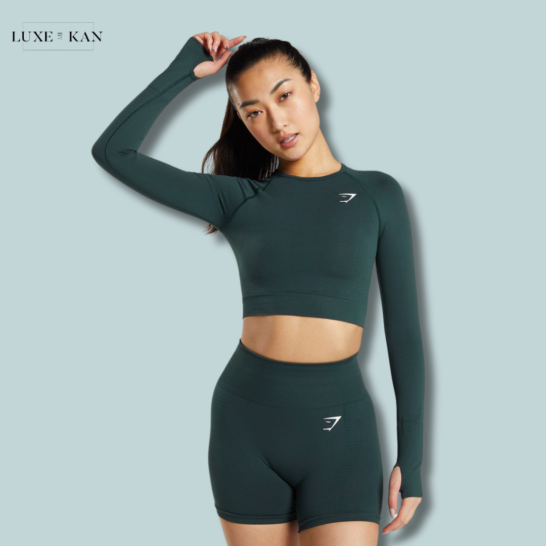 GYMSHARK VITAL SEAMLESS 2.0 LONG SLEEVE CROP TOP