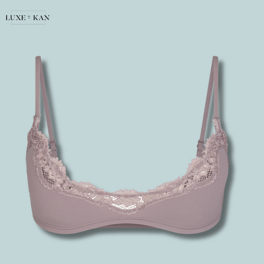 SKIMS Fits Everybody lace-trimmed stretch-woven bra