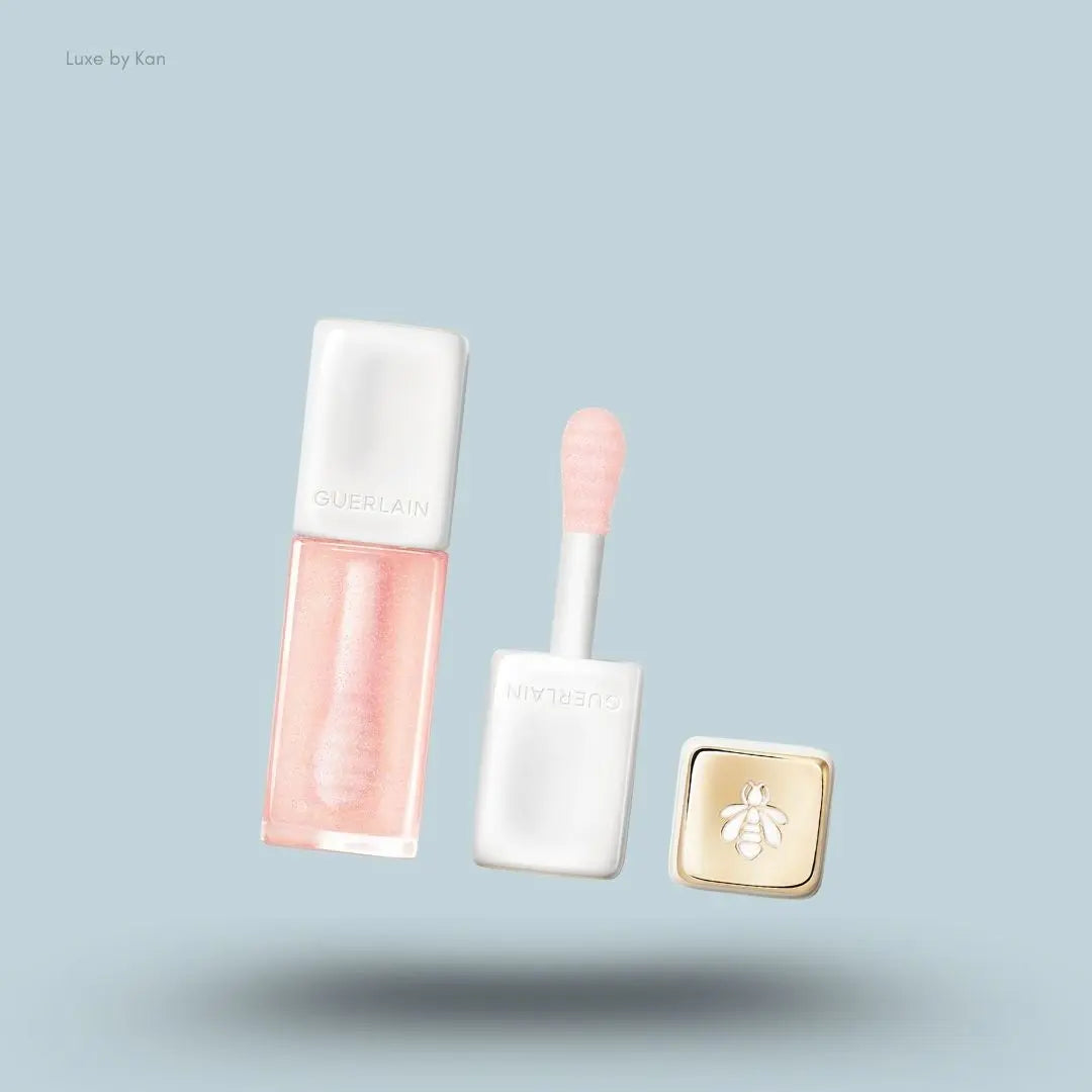 Guerlain KissKiss Bee Glow Plump 100 Warm Glow sparkling pink plumping lip care honey spoon applicator India