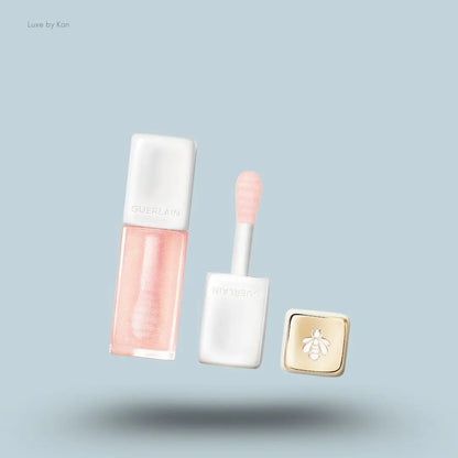 Guerlain KissKiss Bee Glow Plump 100 Warm Glow sparkling pink plumping lip care honey spoon applicator India