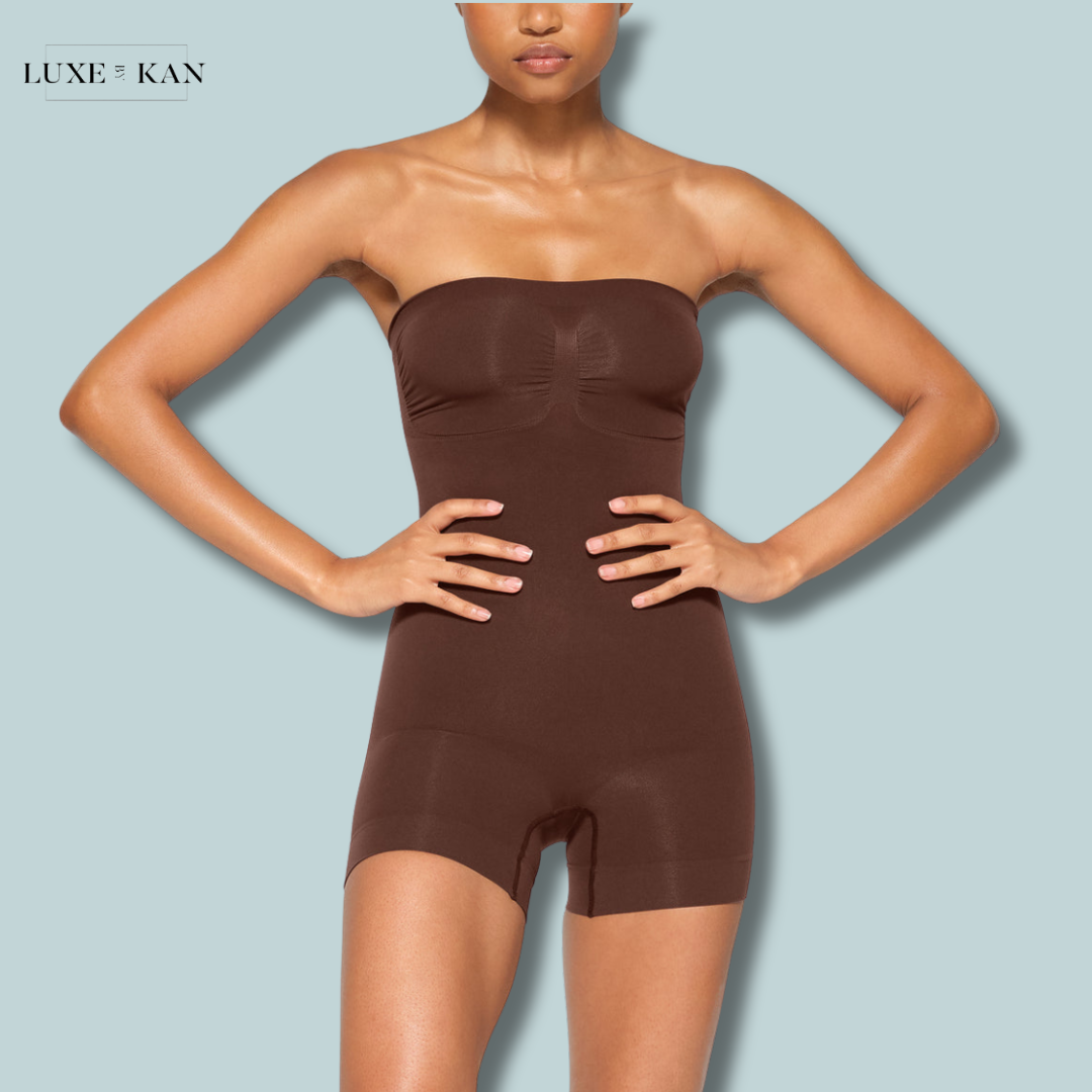 SKIMS SEAMLESS SCULPT STRAPLESS SHORTIE BODYSUIT