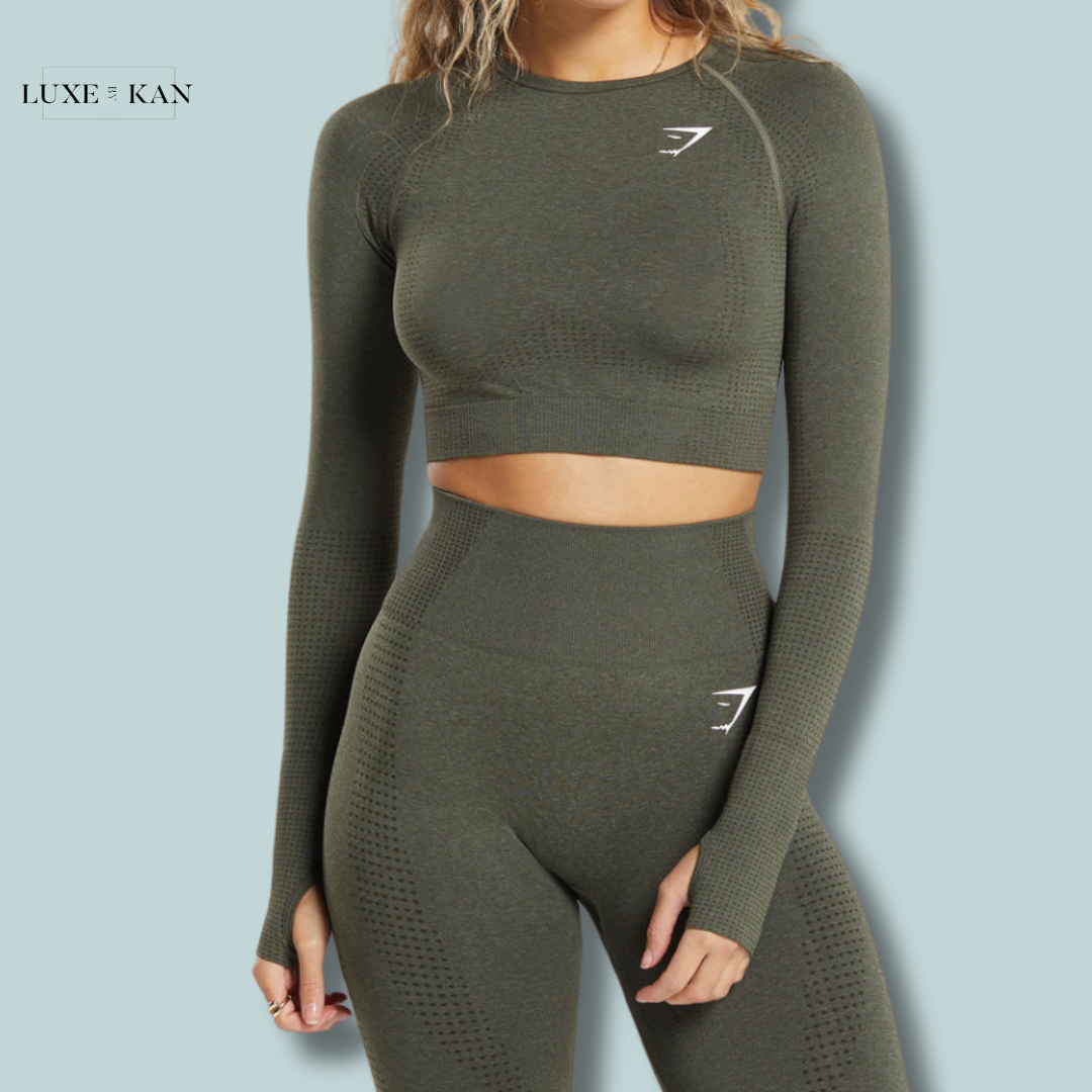 GYMSHARK VITAL SEAMLESS 2.0 LONG SLEEVE CROP TOP