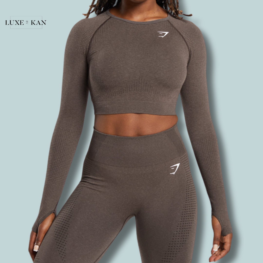 GYMSHARK VITAL SEAMLESS 2.0 LONG SLEEVE CROP TOP