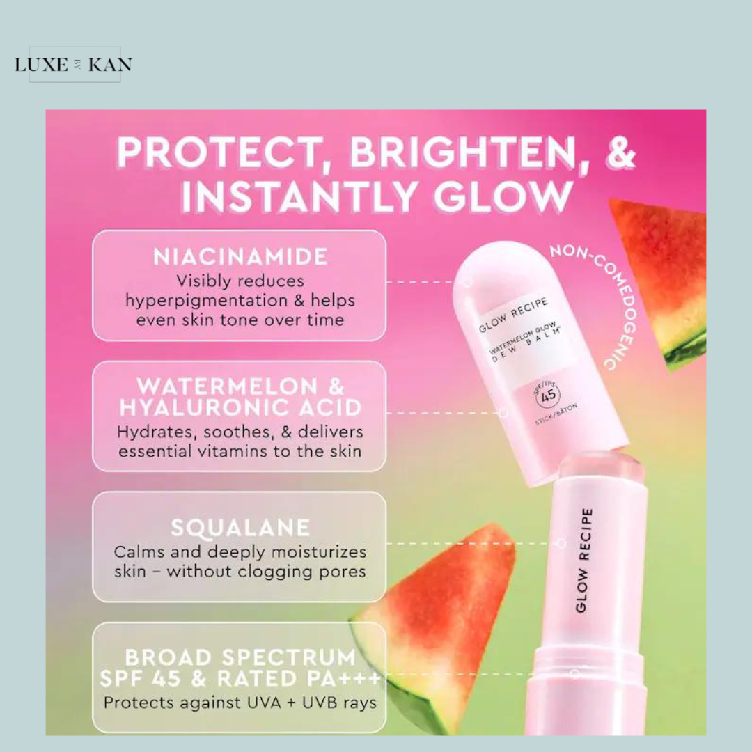 GLOW RECIPE WATERMELON GLOW NIACINAMIDE DEW BALM SUNSCREEN STICK SPF 30