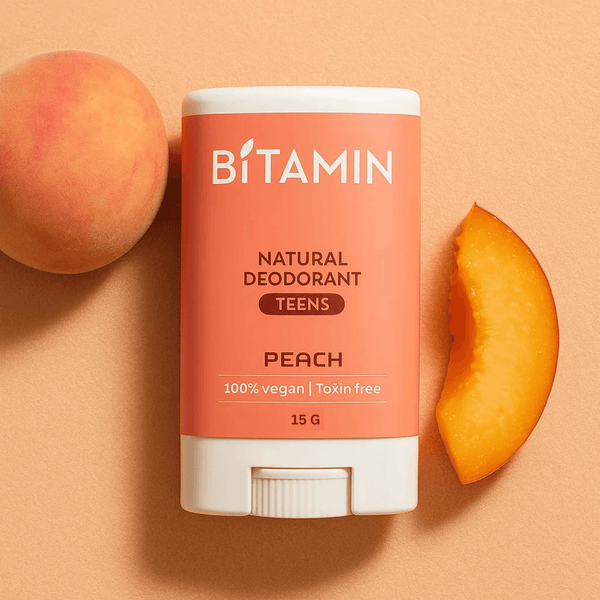 Bitamin Peach Teens Natural Deodorant 15g