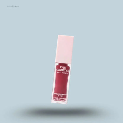 Kylie Cosmetics Transformative Lip Tint 6ml bottle on blue background — LBK