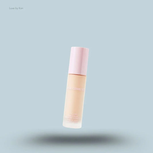 Kylie Cosmetics Power Plush Long-Wear Foundation 30ml bottle on blue background — LBK India