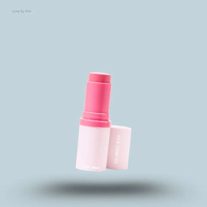 Kylie Cosmetics Powder Blush Stick Cream Blush stick on blue background — Luxe by Kan India