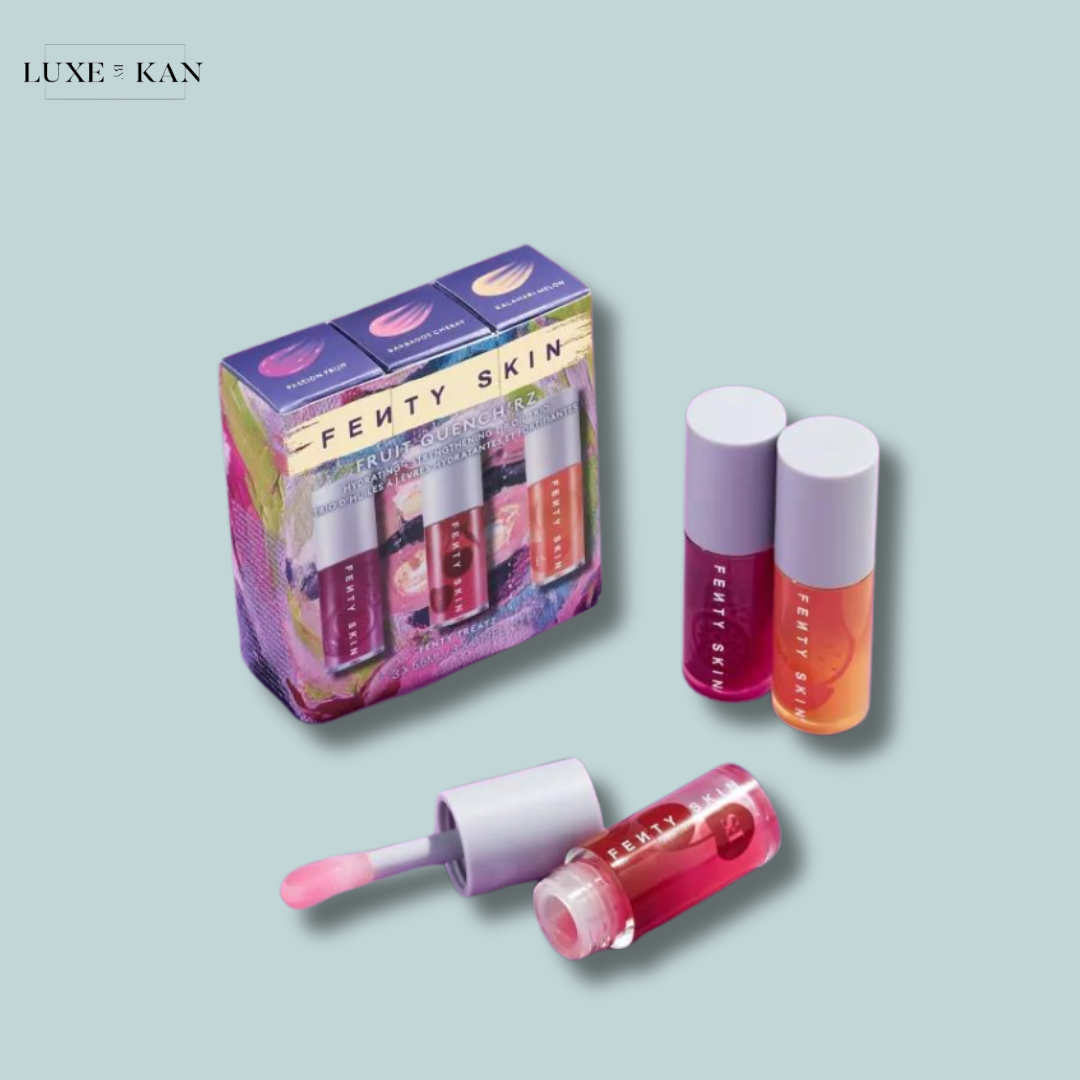 FENTY BEAUTY
Fruit Quenchrz Lip Oil Trio set