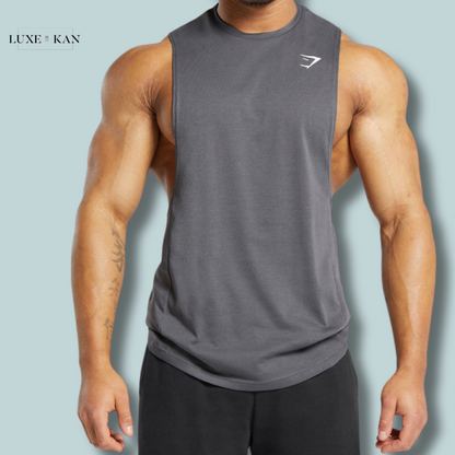 GYMSHARK MEN REACT DROP ARM TANK
Slim Fit