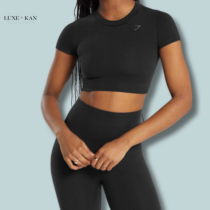 GYMSHARK COTTON SEAMLESS CROP TOP