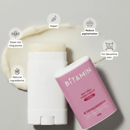 Bitamin Strawberry Teens Natural Deodorant 15 g