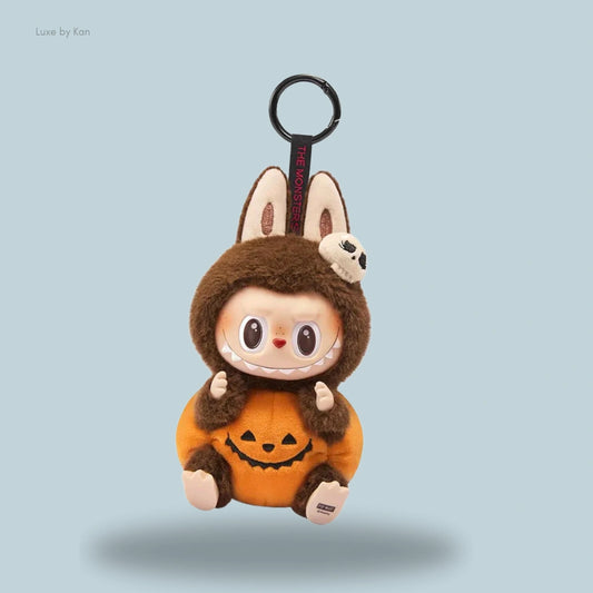Labubu Happy Halloween Party Series-sitting Pumpkin Vinyl Plush Pendant