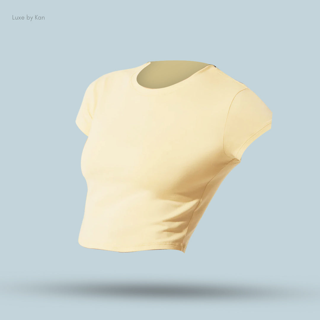 Alo soft Crop Finesse Short Sleeve