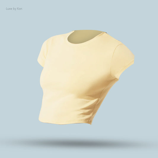 Alo soft Crop Finesse Short Sleeve