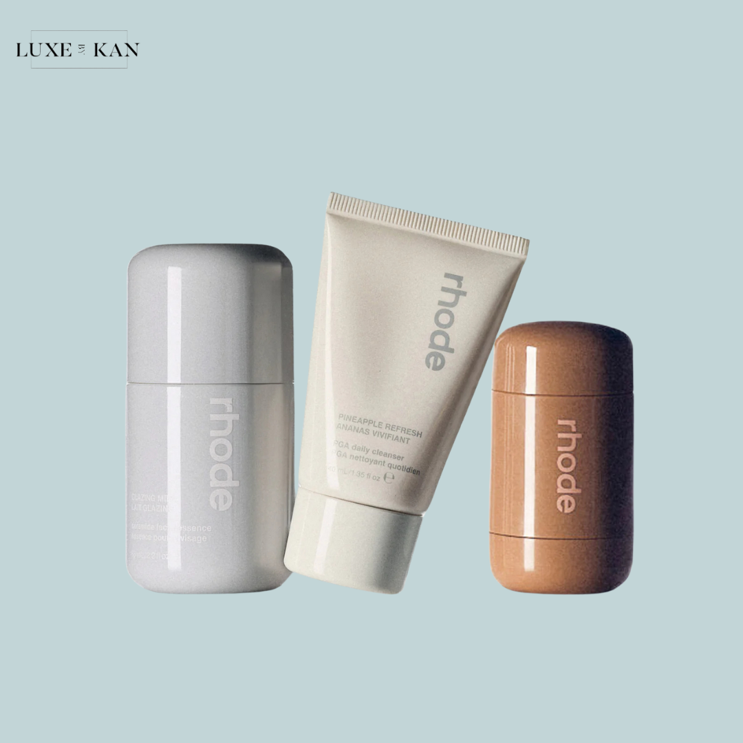 Rhode the glam on + off set Three glam essentials