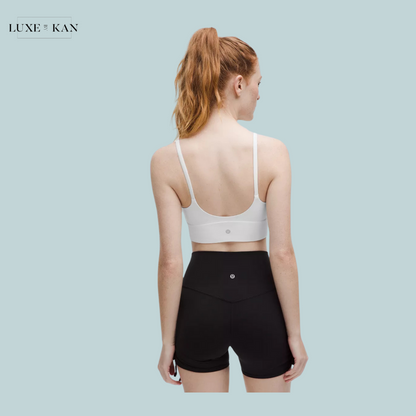 lululemon Focuser Scoop-Neck Bra Light Support, C/D Cup- WHITE