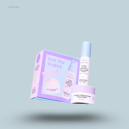 Drunk Elephant Hydrate and Nourish Set with B-Hydra serum and Lala Retro cream and packaging