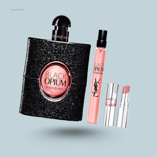 YVES SAINT LAURENT Black Opium Eau De Parfum and Loveshine Balm Gift Set 90ml