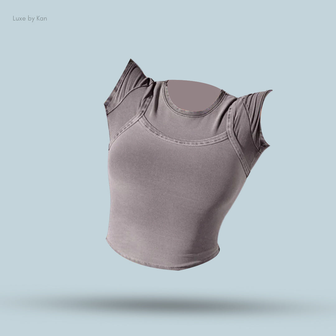 Alo soft Crop Finesse Short Sleeve
