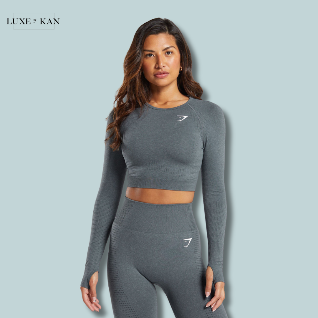 GYMSHARK VITAL SEAMLESS 2.0 LONG SLEEVE CROP TOP