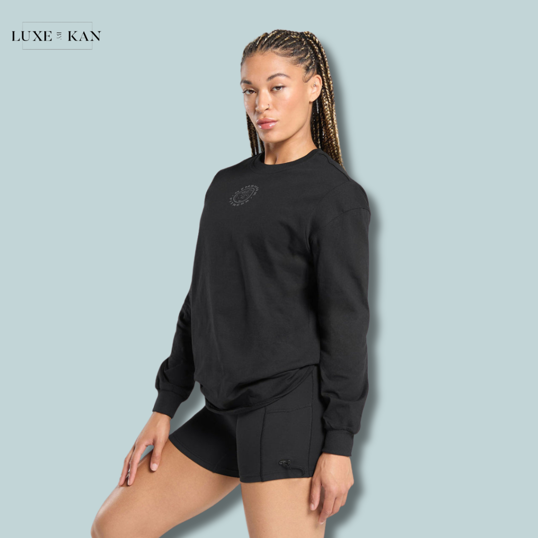 GYMSHARK Legacy Oversized Long Sleeve Top
oversized fit