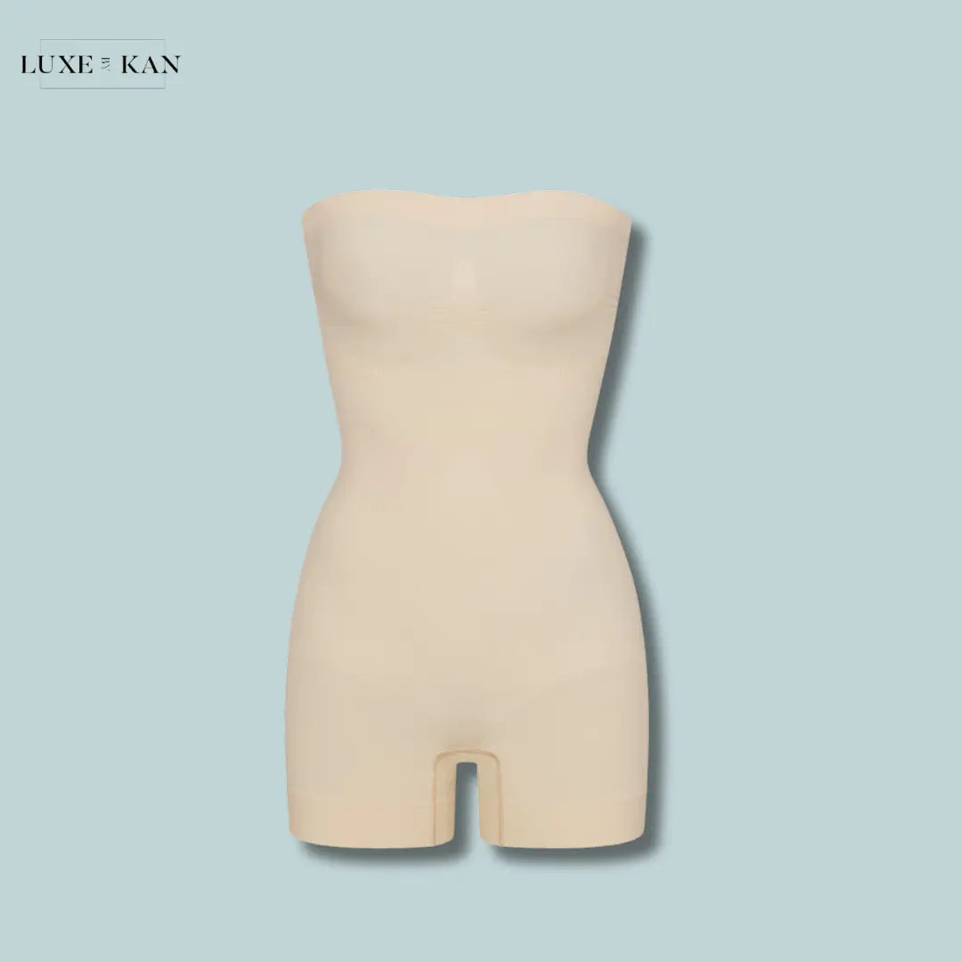 Skims Seamless Sculpt Strapless Shortie Bodysuit