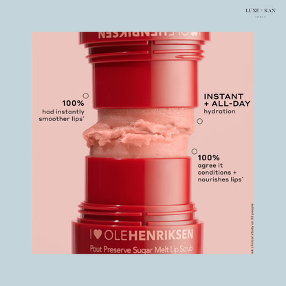 Ole Henriksen Pout Preserve Sugar Melt Lip Scrub- Strawberry Sorbet