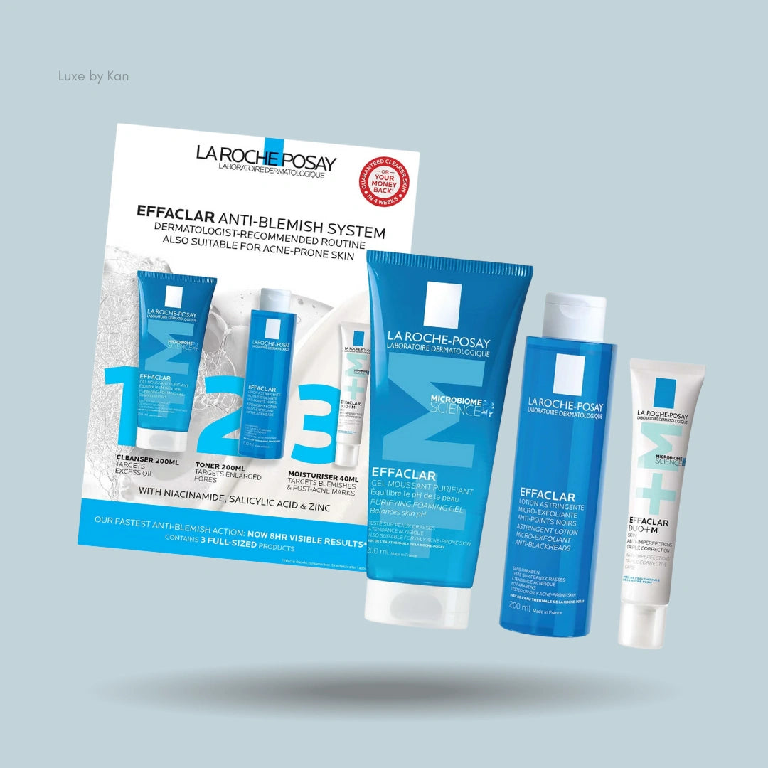 LA ROCHE-POSAY EFFACLAR 3-STEP ANTI BLEMISH SYSTEM 440ML