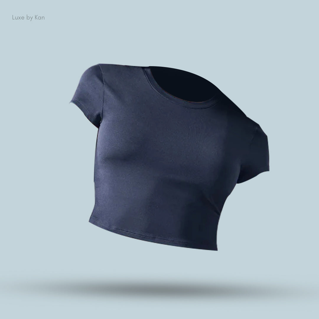Alo soft Crop Finesse Short Sleeve