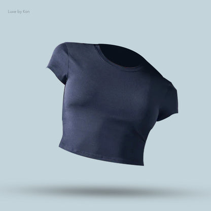 Alo soft Crop Finesse Short Sleeve