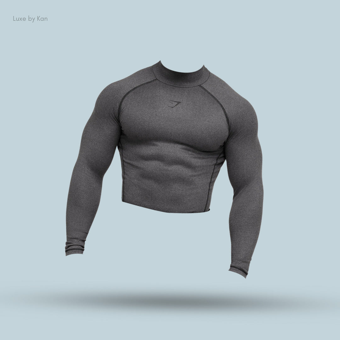 Gymshark Element Baselayer Mock Neck Long Sleeve T-Shirt – Luxe by Kan