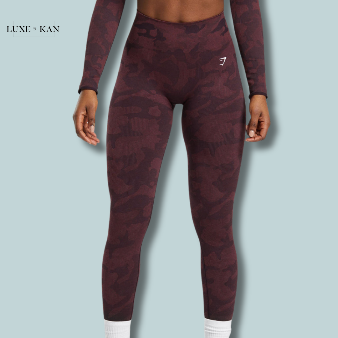 GYMSHARK ADAPT CAMO SEAMLESS RIBBED LEGGINGS